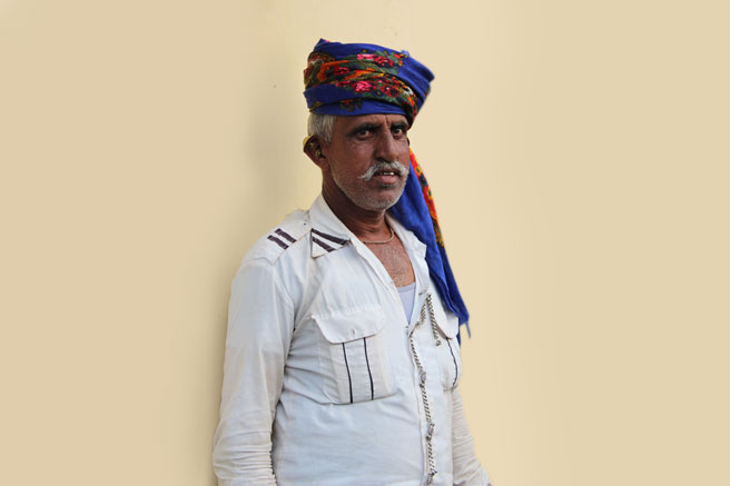 Bharwad man in his home