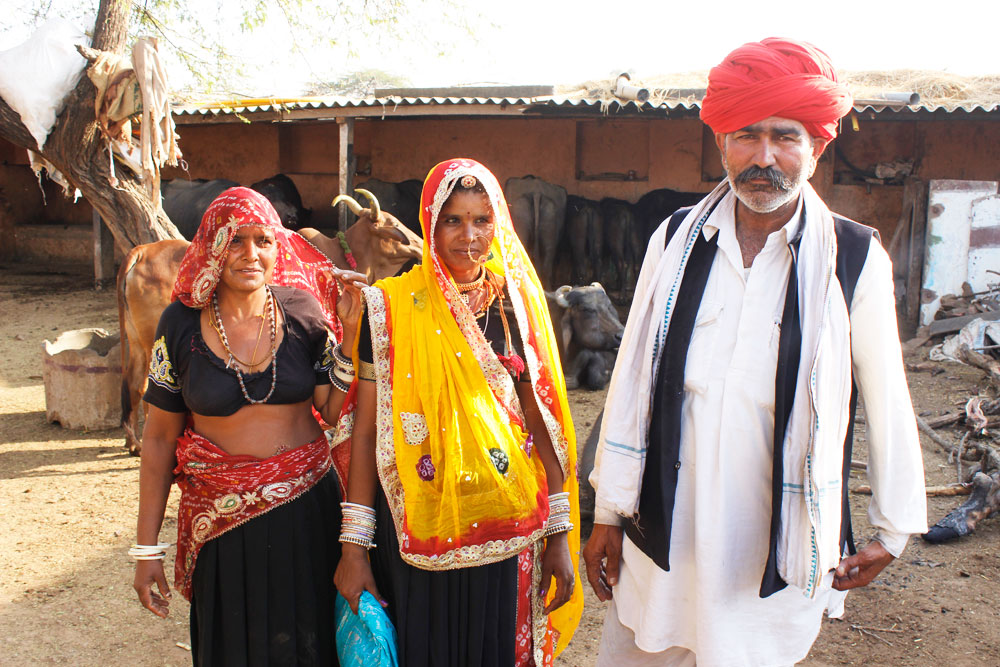 Gujjar family in Rural Rajasthan