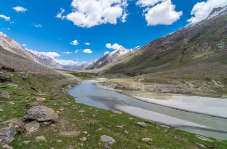 Suru Valley Kargil lush green valley view