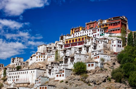 Thiksey Monastery panoramic view Leh