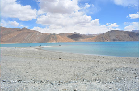Tso Moriri Lake scenic view Ladakh